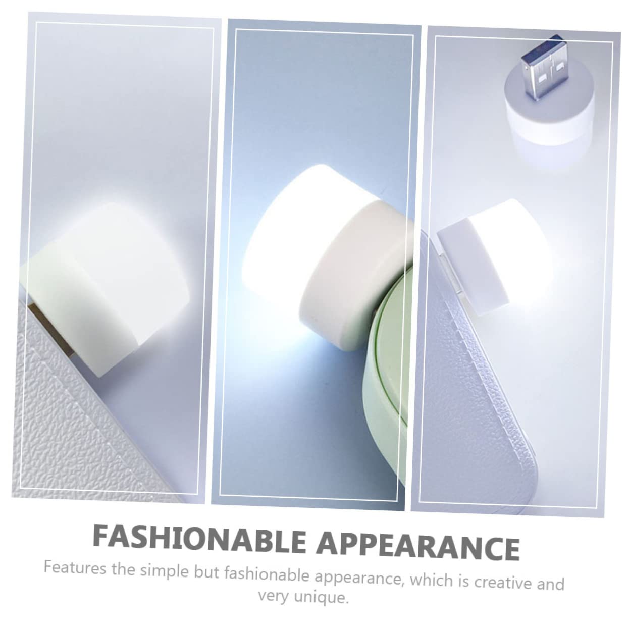 ARTIBETTER Led Night Lights for Car Interior 10pcs -Powered Mini Night Lights No Wiring Needed for Home Hotel and Travel