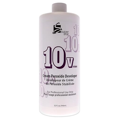 SUPER STAR Desarrollador de peróxido en crema de 10 V, 32 onzas líquidas