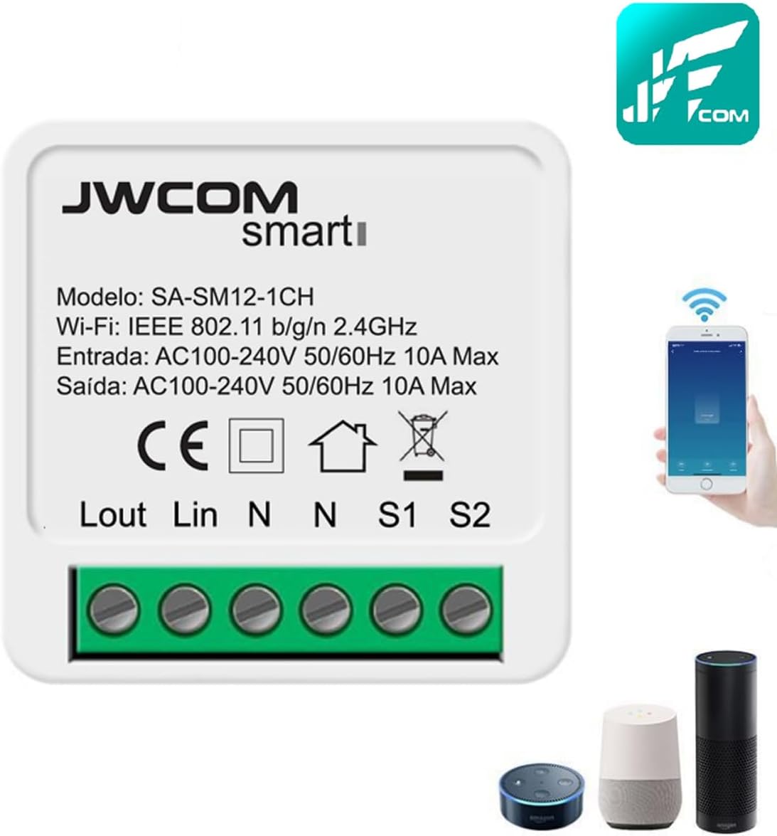Review do Jwcom Smart Interruptor Wifi Mini em 7 dias de uso