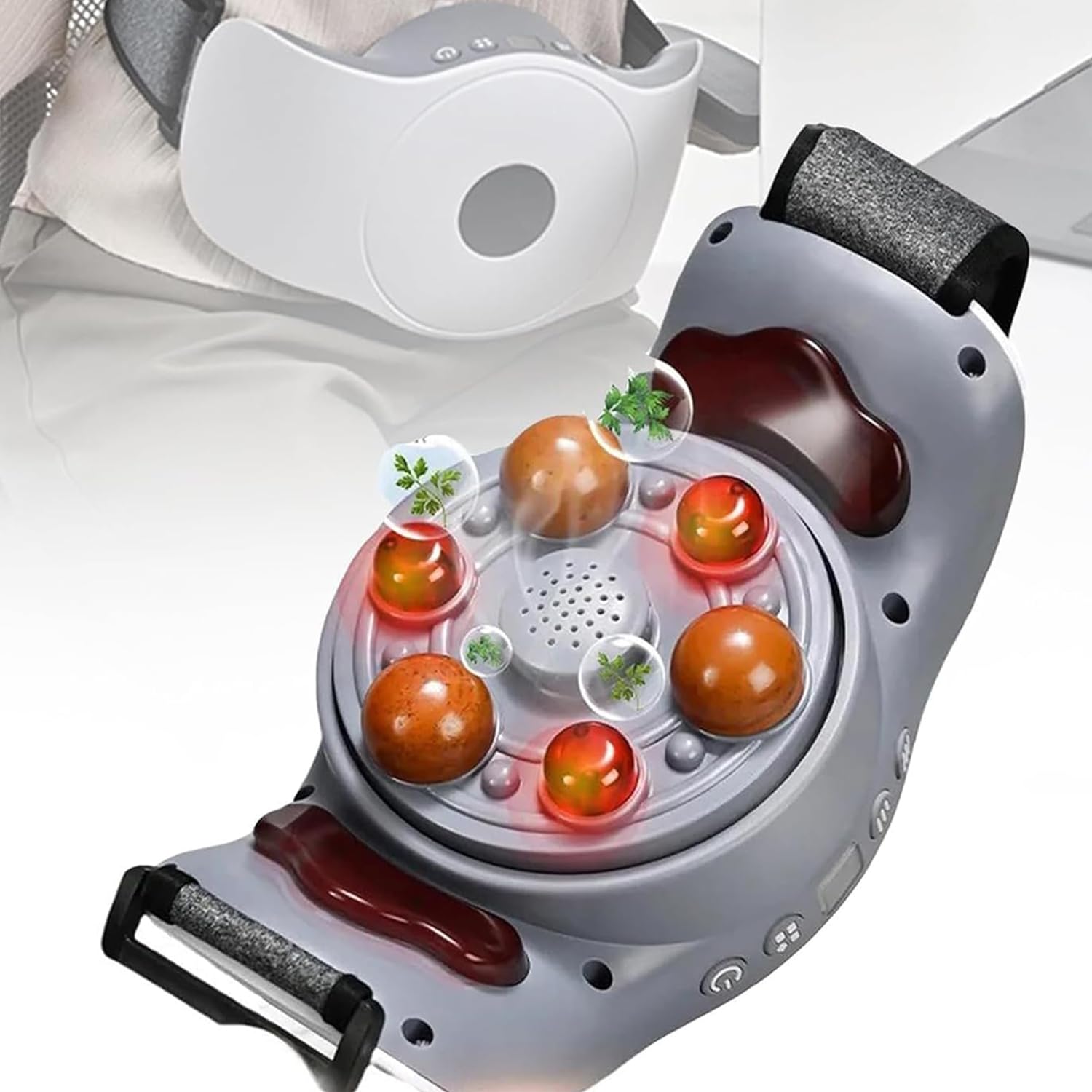 Masajeador abdominal eléctrico, cinturón adelgazante, inalámbrico, con 5 modos, 3 niveles de intensidad ajustables, amasado bidireccional para quemar grasa y digestión