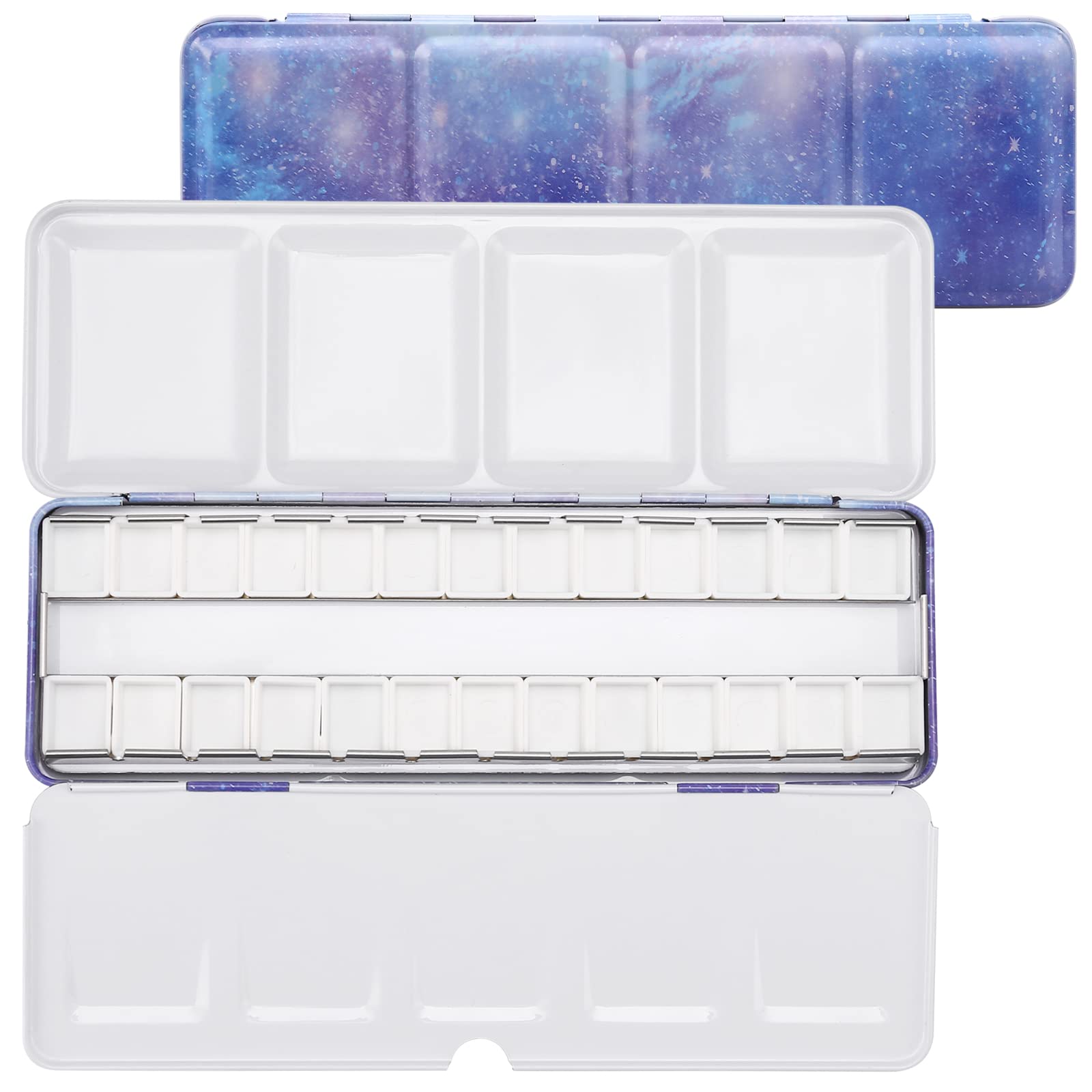Jinberry Metall-Aquarelldose Mit Mischpalette - Leere Pfannen, Faltbar, Für Unterwegs & Studio