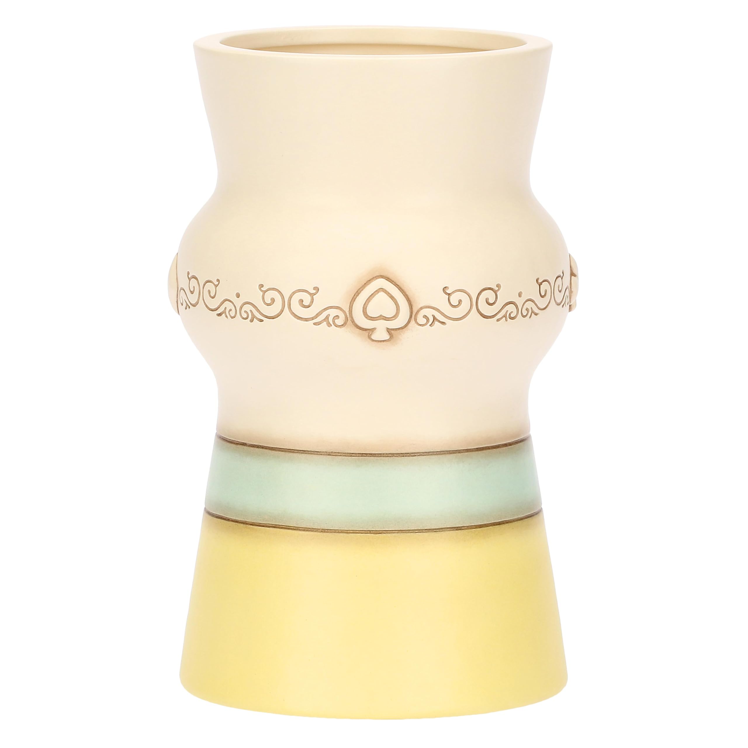 THUN Incanto di Primavera Ceramic Vase, White, Medium, 13.5 x 13.5 x 21.5 cm