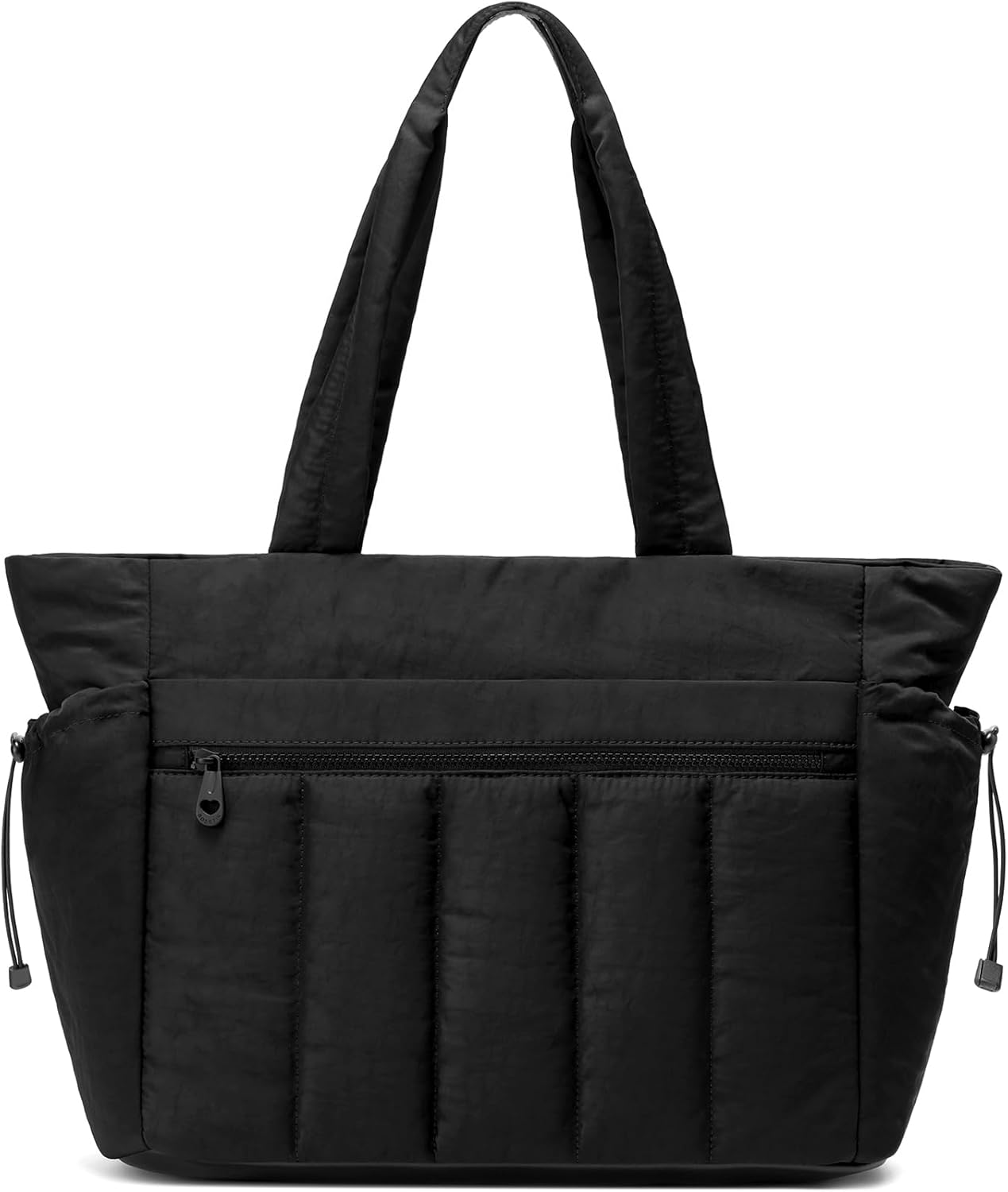 Tote Bag for Women, Lightweight Puffer Tote Bag with Compartments, Quilted Shoulder Bag Handbag with Zipper for Work