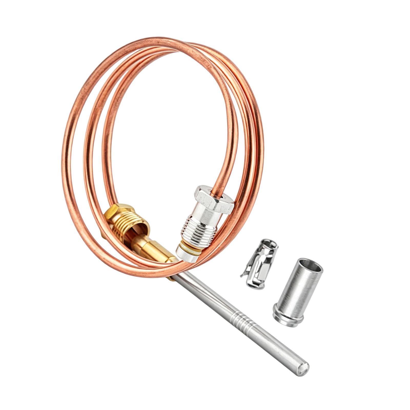 Msioytog Multicolor Furnaces Thermocouple Temperature Controller Probe Cq100a1013 / U Water Heater Thermocouple For Hot Water Heaters Stove Probe Universals Thread