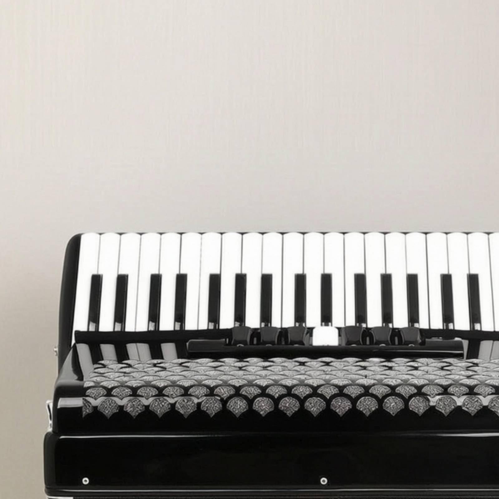 predolo Fisarmonica a Piano 41 Tasti Fisarmonica 120 Lucente Borsa per Musicisti, Principianti, Concerti, Studio, Lezioni di Musica, Blu