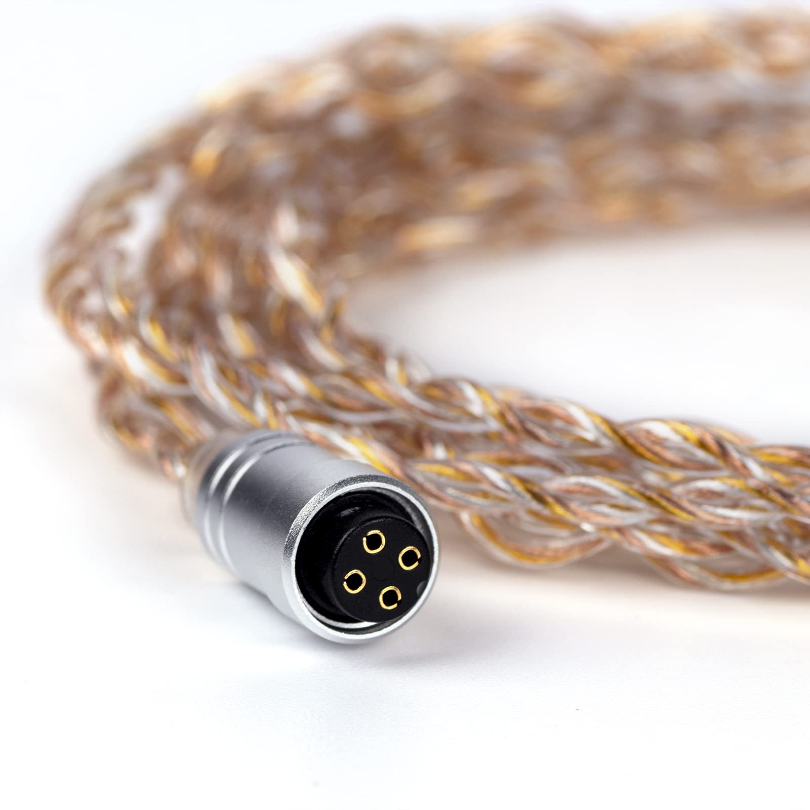 Linsoul Tripowin Petrichor 4 Noyaux 26AWG OCC Cooper+OCC Plaqué Argent +OCC Gold-Plated câble audio hi-fi amélioré avec fiche détachable 3-en-1 2.5mm/3.5mm/4.4mm (0.78 2pin)