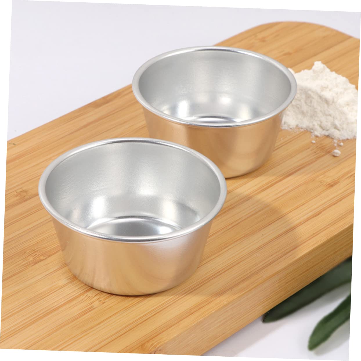 Amosfun Moule à Tartelettes aux Œufs 3 Pièces en Acier au Carbone Argenté | Moule à Pâtisserie Maison, Résistant aux Hautes Températures et Imperméable, Usage Boulangerie