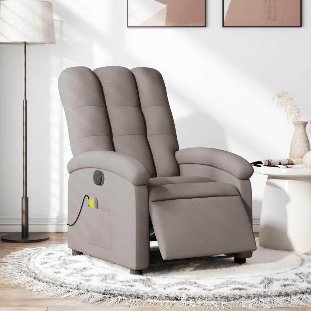 Sillón reclinable de Masaje eléctrico Tela Gris Taupe, Sillón De Relax, Sillon Masaje Relax, Sillon Relax Electrico, Hogar Sillon Relax, Sillones Comodos, Sofa Tantra - 3204088
