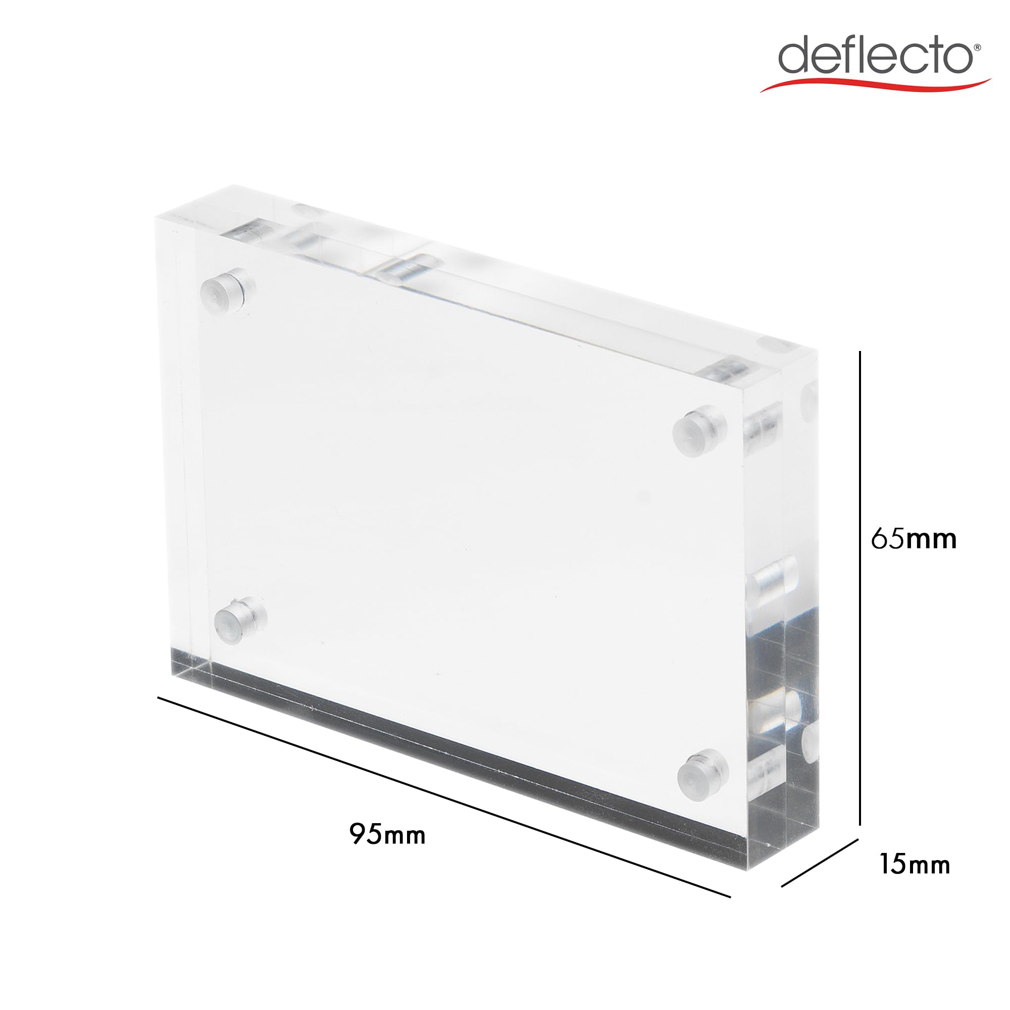 Deflecto 949880 - Bloques magnéticos para tarjetas de visita