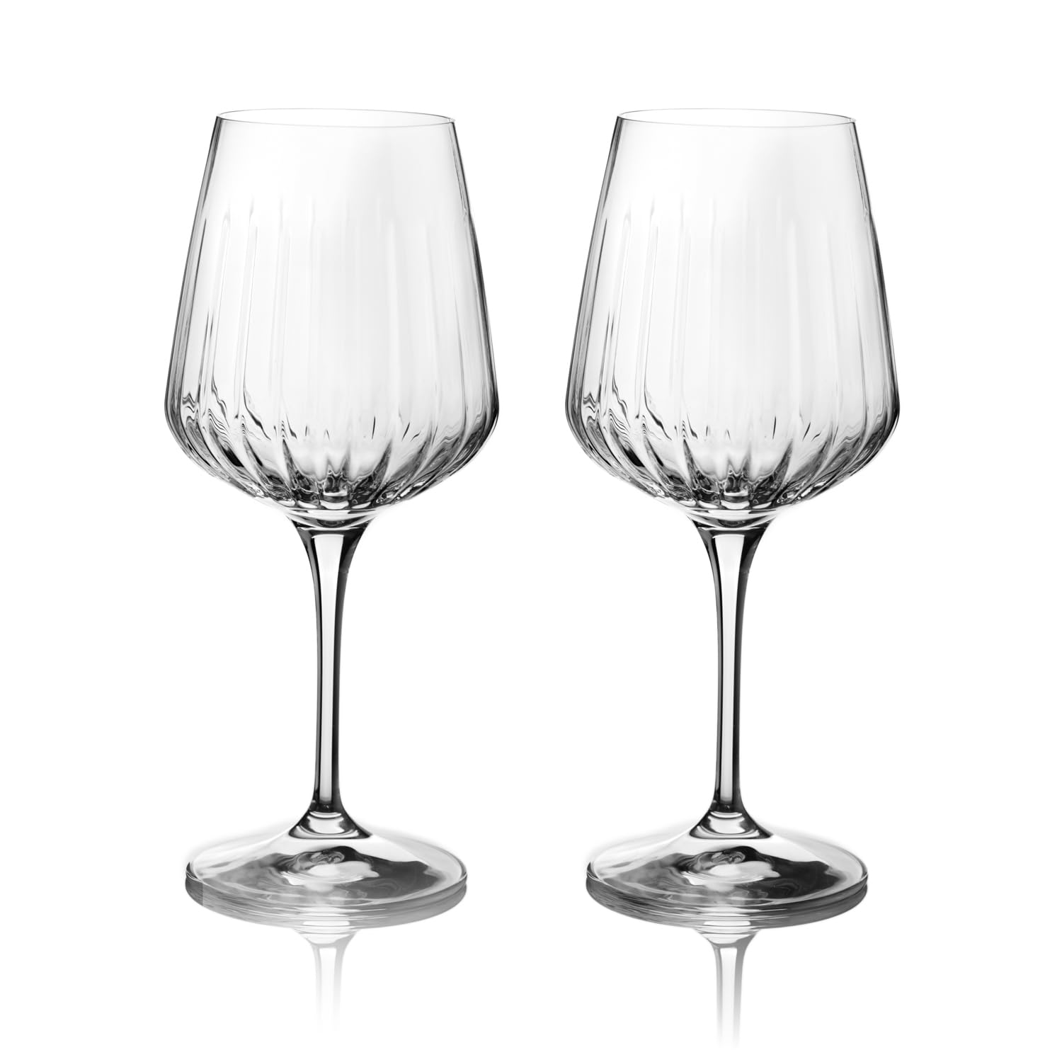 DIAMANTE Crystal Spritz Broadway Cut Lot de 2 verres en verre Motif Broadway Idéal pour Aperol Spritz, Wine Spritzer, Gin Fizz
