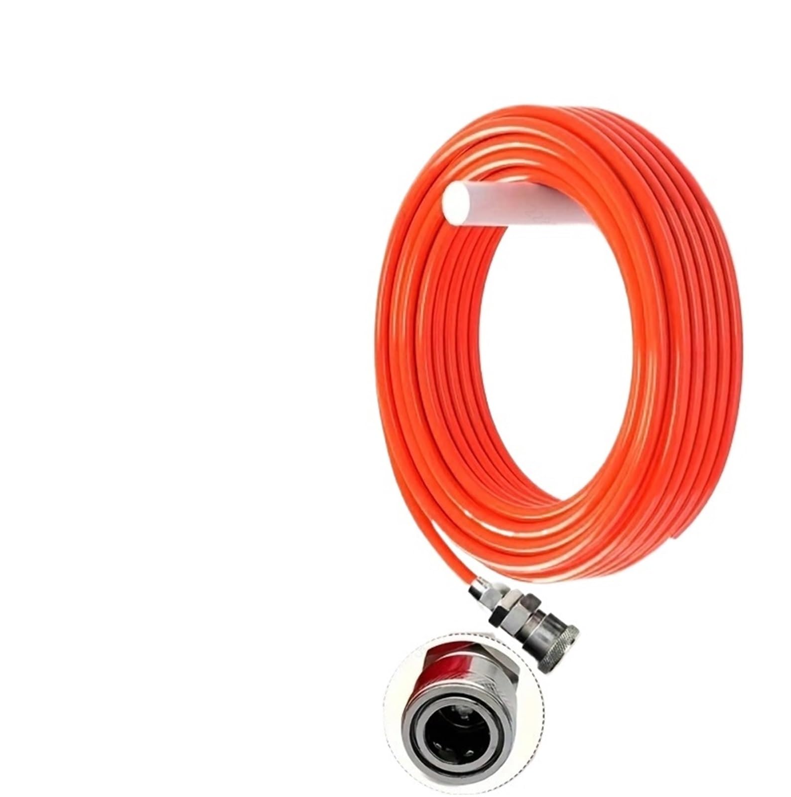 Air Compressor Hose: 25M/82ft,15M/49.2ft. Red Reinforced Flexible Polyurethane(Ctype82FT25M)
