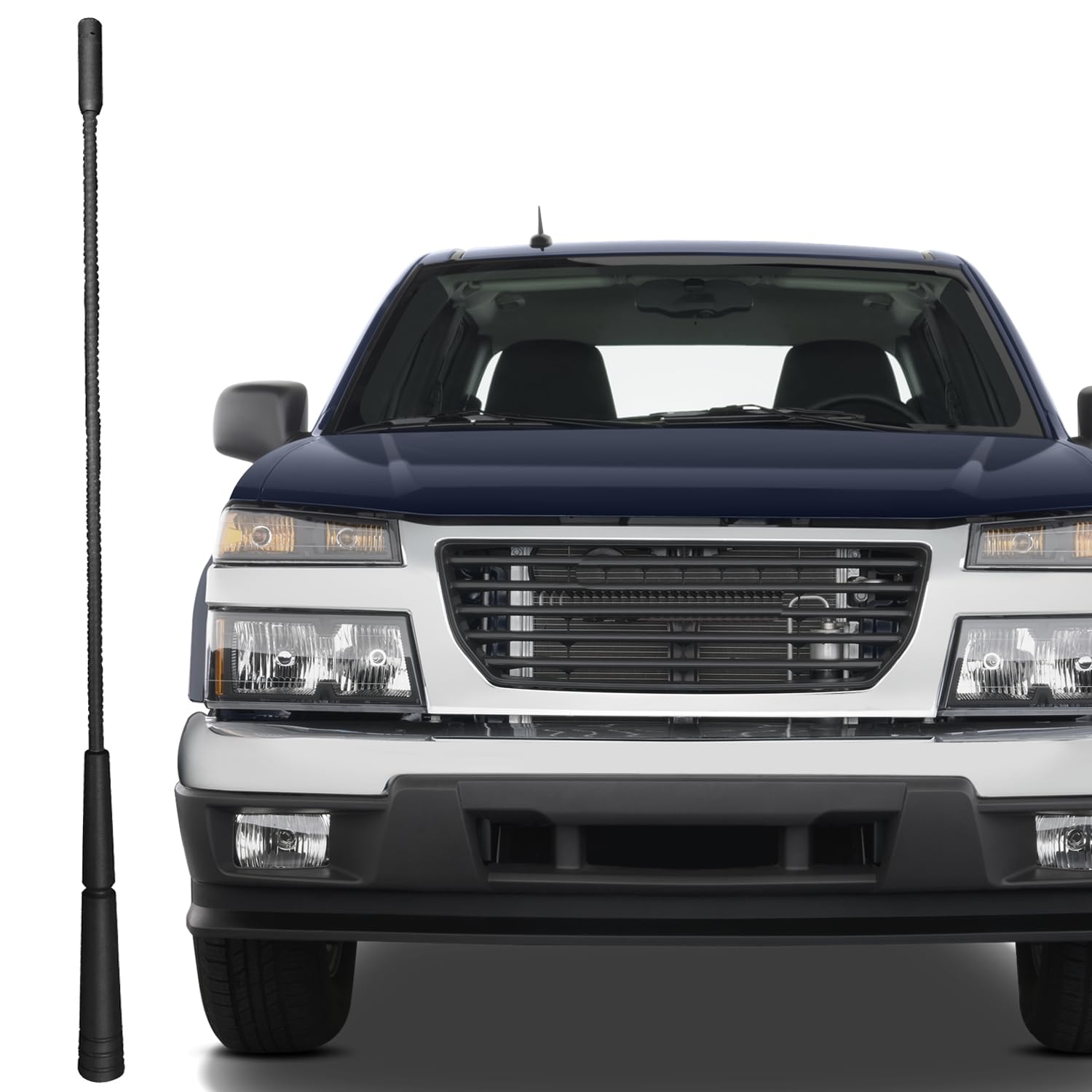 Antena Corta Stubby De 7 Pulgadas En Negro Para GMC Yukon Y Envoy 2000-2015 | Reemplazo Directo AM/FM Sin Base Incluida