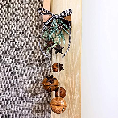 Winlyn-28-Pack-Rusty-Jingle-Bells-with-Star-Cutouts-Christmas-Sleigh-Bells-Rustic-Metal-Craft-Bells-Star-Bells-with-Jute-Rope-Ribbon-for-Holiday-Season-Primitive-Country-Decor-3-Sizes-16-24-35 Winlyn 28 Pack Rusty Jingle Bells with Star Cutouts Christmas Sleigh Bells Rustic Metal Craft Bells Star Bells with Jute Rope Ribbon for Holiday Season Primitive Country Decor 3 Sizes 16 24 35