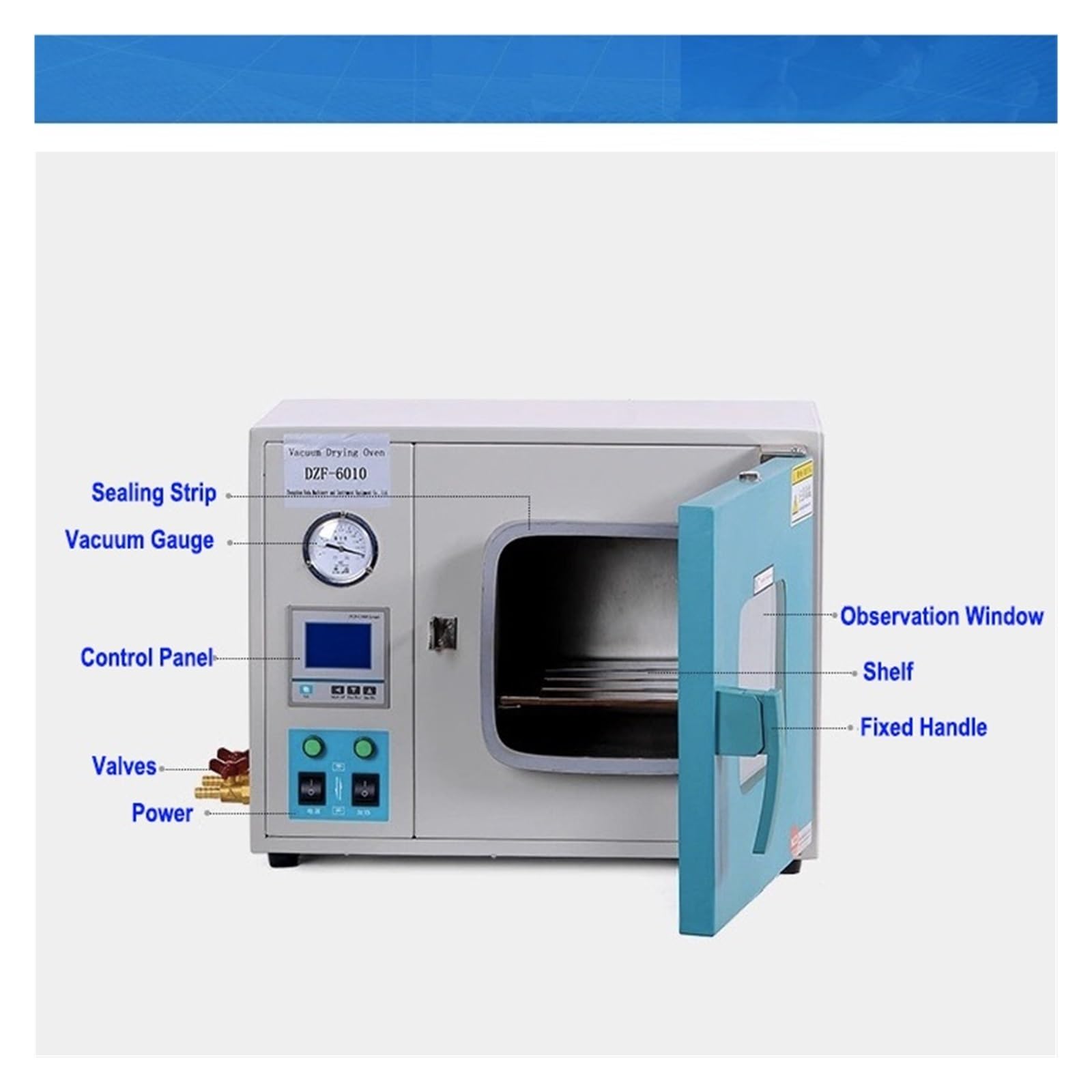 Horno De Vacío De Laboratorio Horno Industrial De Temperatura Constante Horno Eléctrico De Secado Al Vacío De Temperatura Constante Uniformidad TéRmica Mejorada