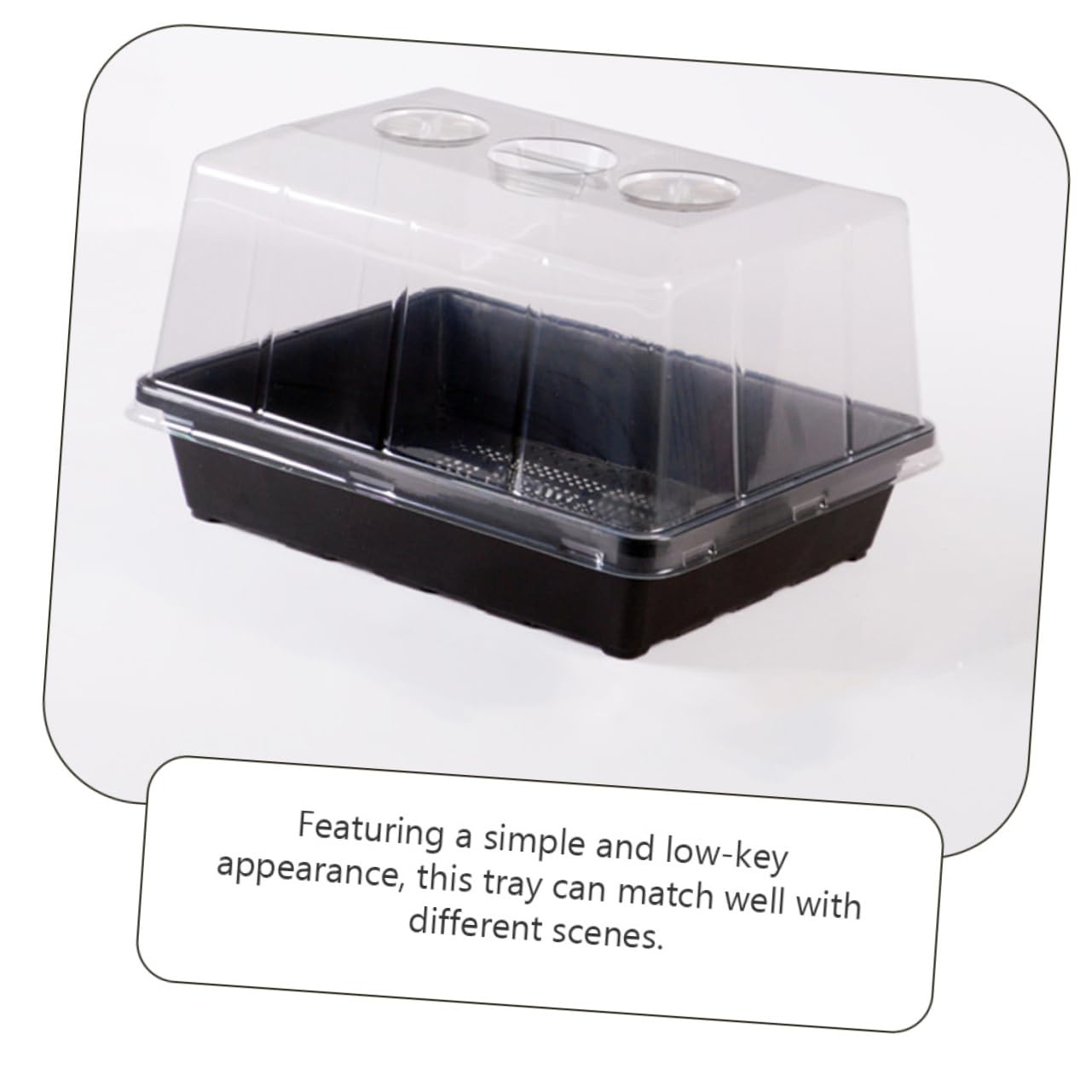 Kisangel 1ensemble Plateau De Germination Plastique pour Semis De Bac Élevé pour Plantes Intérieur Et Extérieur pour Et Légumes