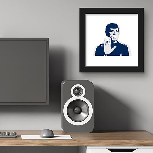 Miniatura 5 de Trends International Gallery Pops Star Trek Spock Vulcan Salute - Póster de pared con retrato estilizado, 12.00 x 12.00 pulgadas, versión de marco