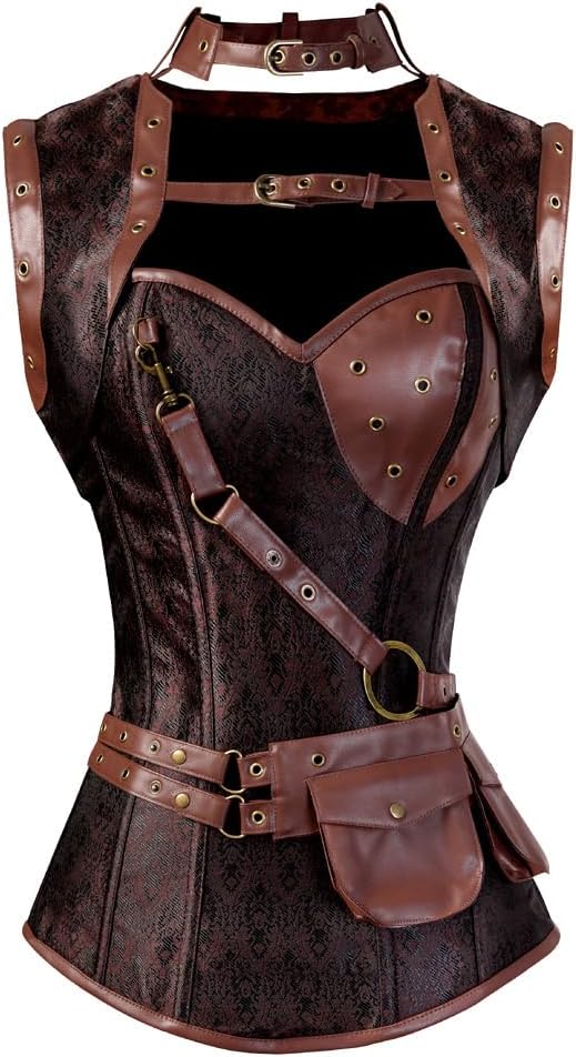 Steampunk Corsets for Women Overbust Punk Gothique Plus Size Halloween