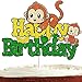 CuteÂ MonkeyÂ CakeÂ TopperÂ forÂ BoysÂ GirlsÂ HappyÂ BirthdayÂ BananaÂ SafariÂ JungleÂ Animal PartyÂ DecorationsÂ SuppliesÂ GlitterÂ MonkeyÂ Â BirthdayÂ CakeÂ Decorations