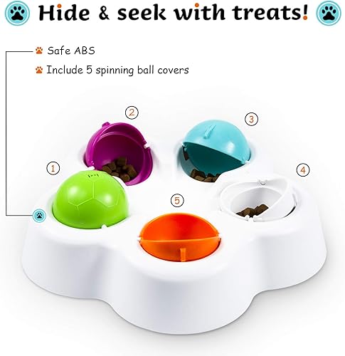 Miniatura 3 de Rompecabezas para perros juguetes interactivos de dispensación de alimentos juguetes para perros cachorros rompecabezas alimentador lento perfecto