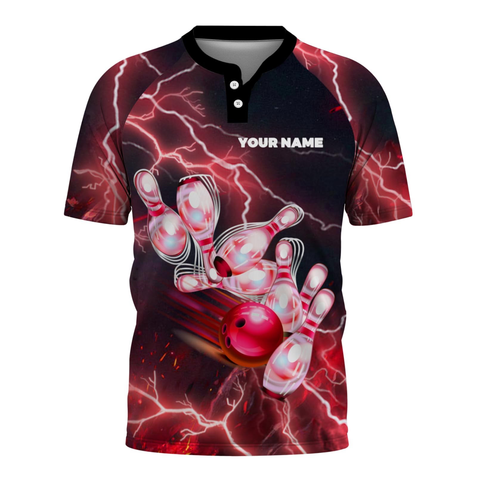 Custom Bowling Shirt Personalized Print Stitch Name Bowling Jersey Design Your Own Bowling Shirt for Men Women(Color12)
