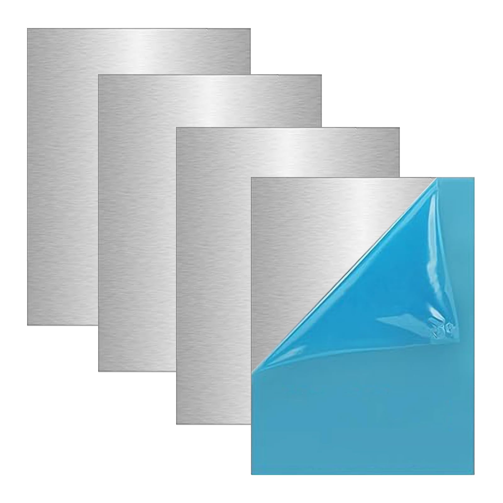 Plaque Aluminium: 4 Pièces 300x200x2mm Tole Aluminium Avec Film Protecteur pour Modélisme, DIY et Industrie