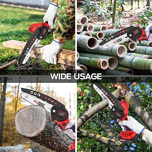 Rlsoo Mini Chainsaw, 6-Inch Electric Chainsaw Cordless thumb #5
