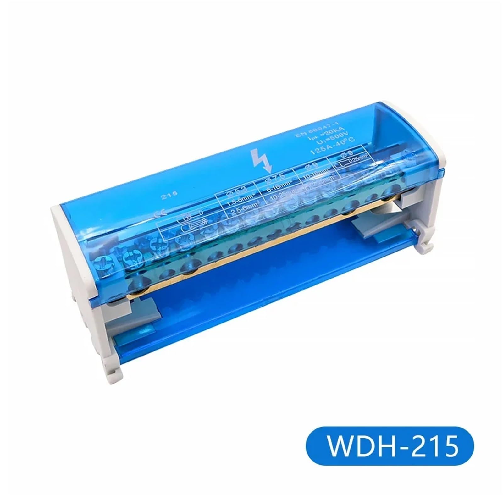 1 stück WDH207/211/215/407/411/415 Din Rail Terminal Block Schraube Junction Modulare Universal Elektrische Strom-verteilung Box(WDH215)