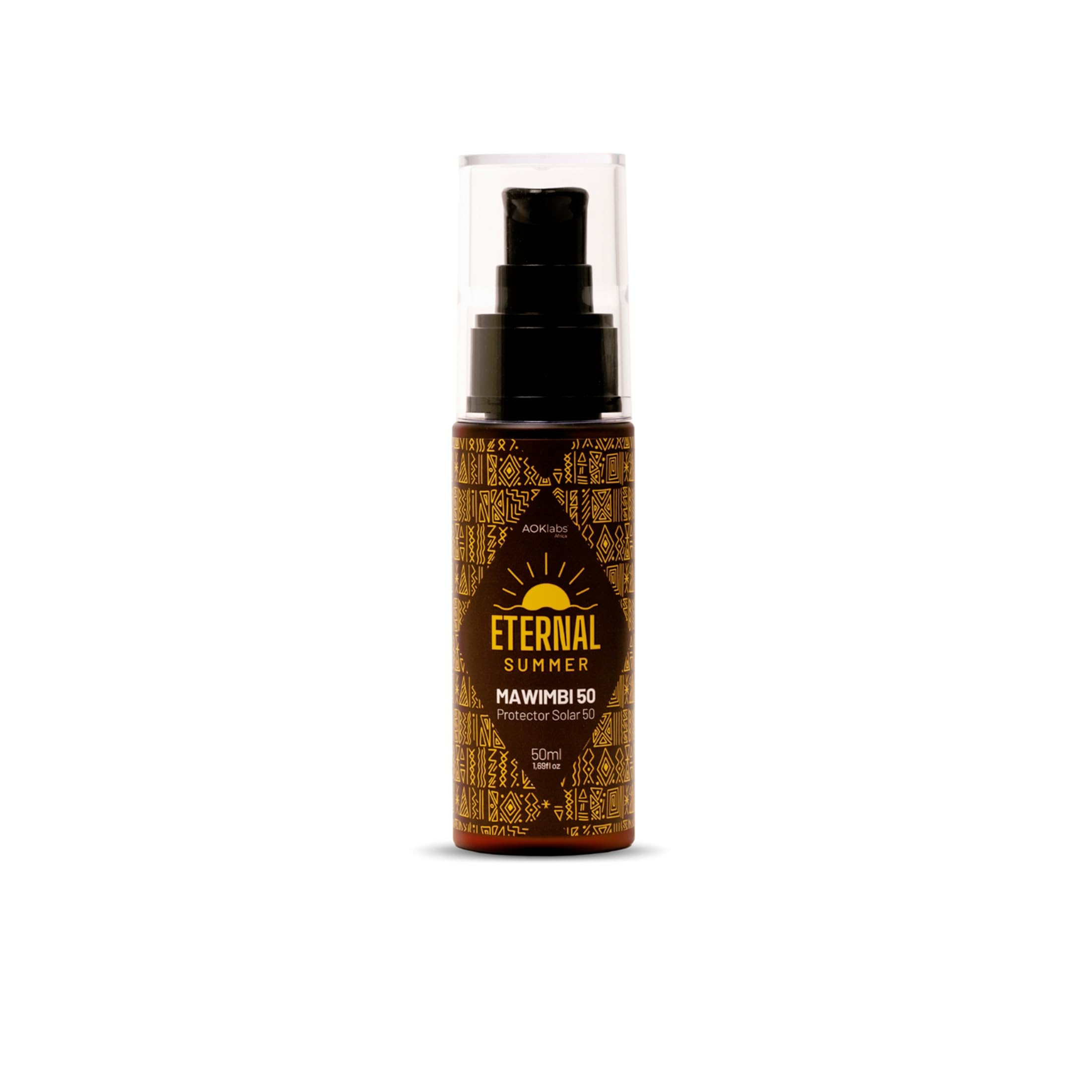 AOKlabs- MAWIMBI Protector solar 50 SPF en crema, protector solar con filtros 100% físicios, hidrata y protege la piel, es apto para pieles sensibles, embarazadas y niños 50 ml.