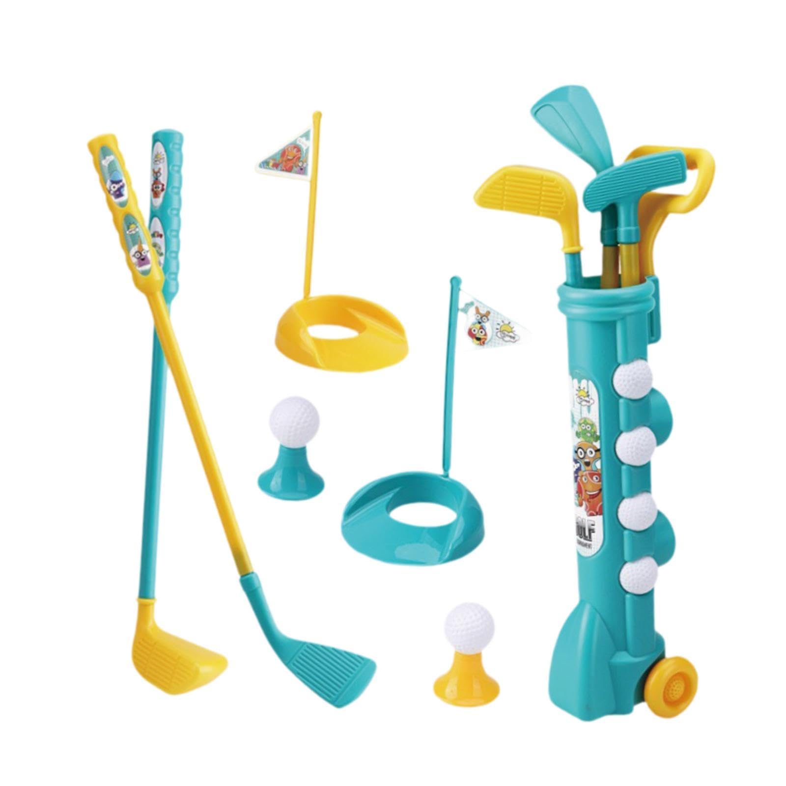 Baoblaze Juguete de Club de Golf para niños Juguetes Juguetes de Golf Interior, coordinación de Habilidades motoras interactivas con Bolas, Mini Golf Set para
