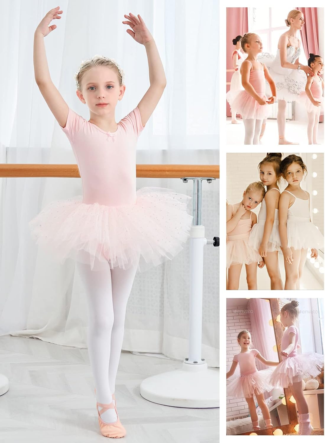 Toddler Dance Outfits Ballerina Outfit Girls Dance Leotard with Skirt Ballet Outfit Ballet Tutu Ballerina Costume - Image 6