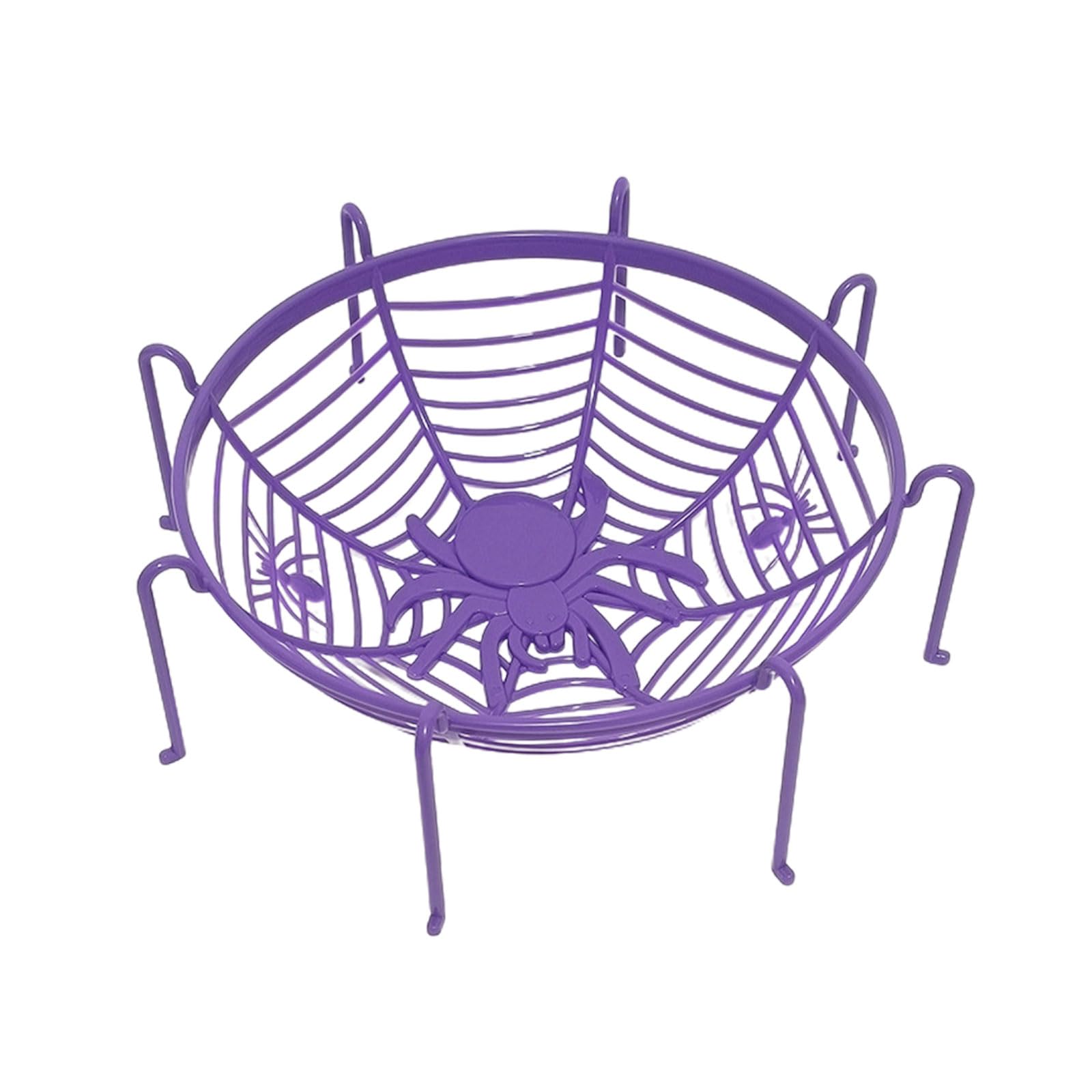 HZBB Halloween Spiders Web Fruit Bowls for Trick or Treats Candy Spiders Shape Holder Baskets Shape Holder