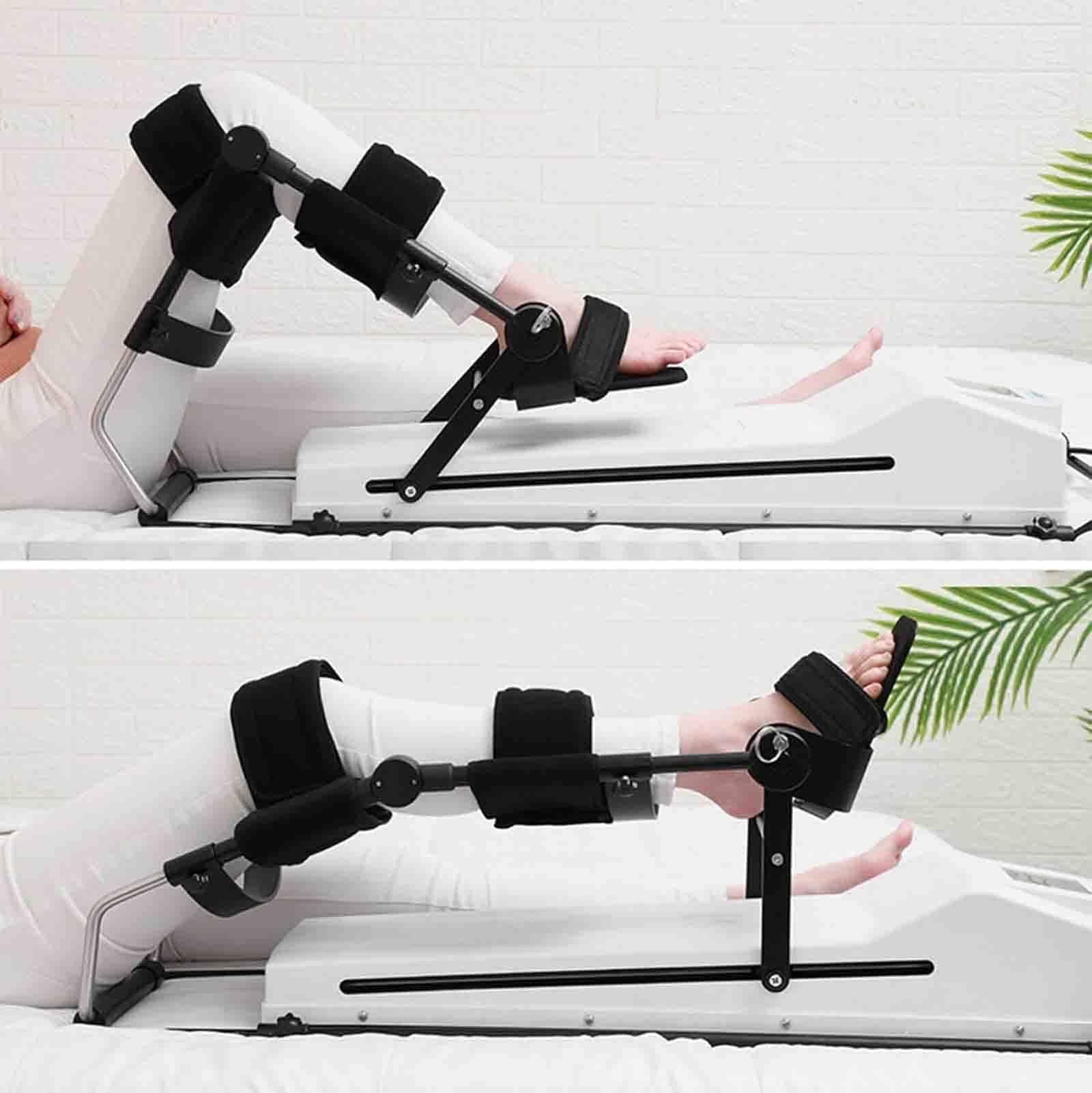 Equipo De Rehabilitación De Rodilla, Entrenador De Rehabilitación De Rodilla con Control Remoto, Máquina De Tracción De Miembros Inferiores Dispositivo De Entrenamiento De Piernas, 0-120 ° Y 10 Veloci