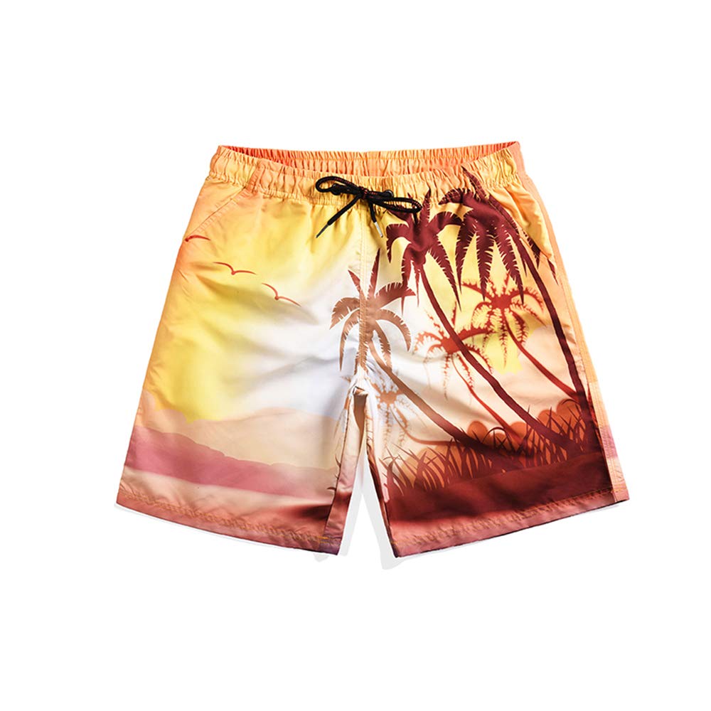 DOTBUY Uomo Costume da Bagno, Estate Mare Pantaloncini da Spiaggia personalità Creativo 3D Stampa Asciugatura Rapida Bermuda Calzoncini Sportivi Shorts con Tasche (S,Acquerello