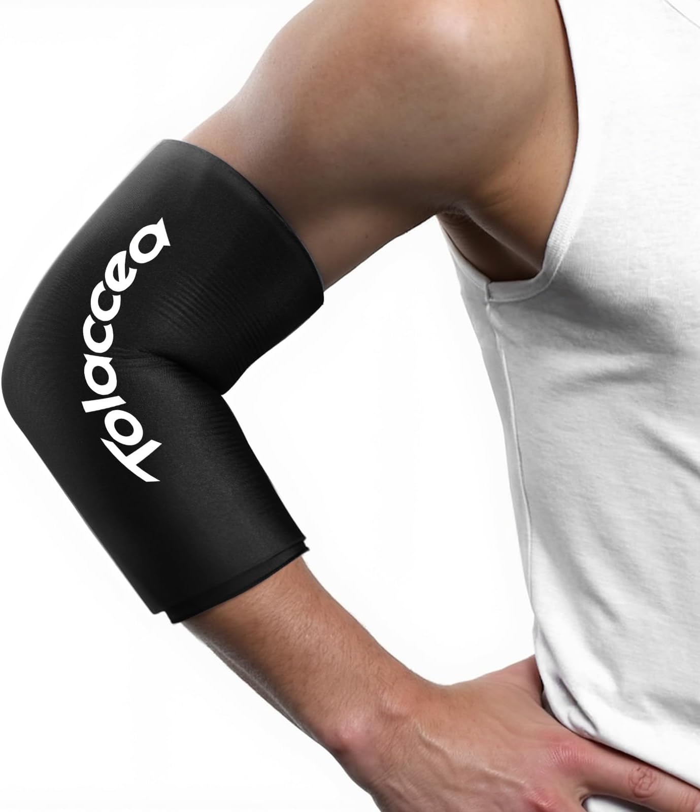 - Elbow and Knee Ice Pack - Cold Ice Sleeve with Reusable Gel & Cold Therapy Compression for Knee, Shin Splints, Calf Strain, Flexible Ice Pack for Tennis Elbow, Tendinitis (Medium (Pack of 1), Black)