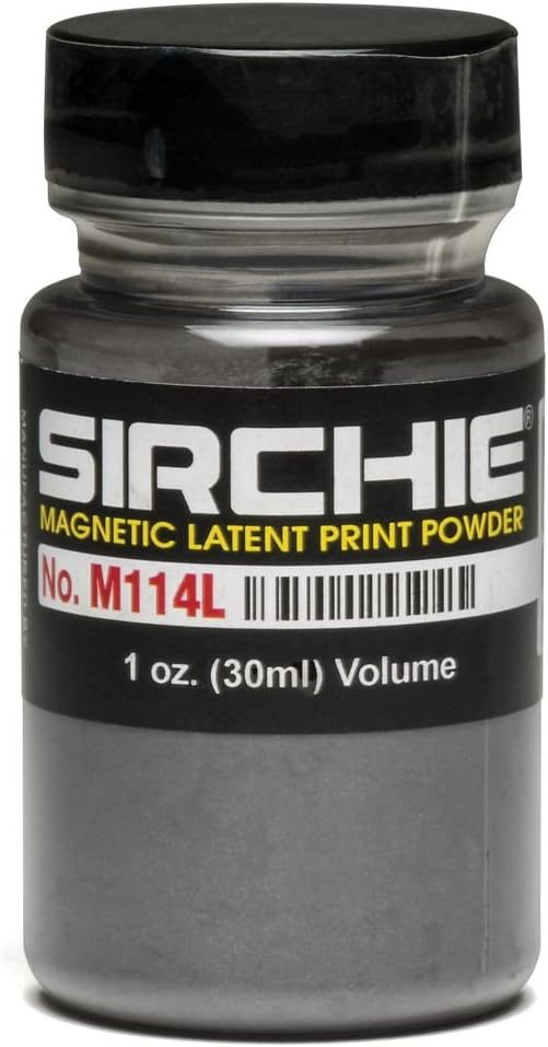 Black Magnetic Fingerprint Powder, 1 oz