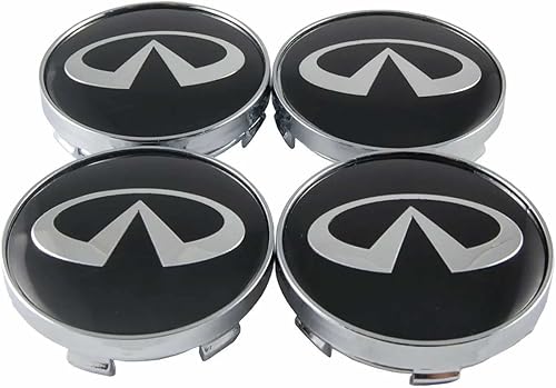 4 piezas para tapas centrales de rueda Infiniti cubiertas de cubo central de llanta de 2362in