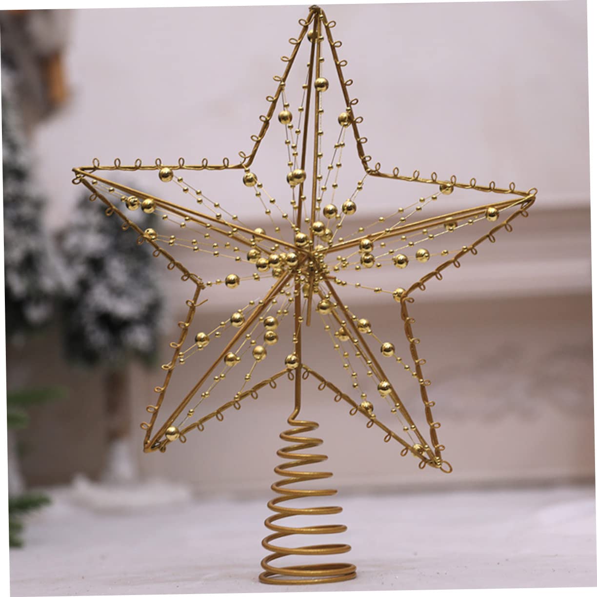 4 Pz Stella Superiore Dell'albero Puntale Per Albero a Forma Di Stella Ornamento Dell'albero Di Natale Cappello o Di Natale Ornamento a Di TOPBATHY