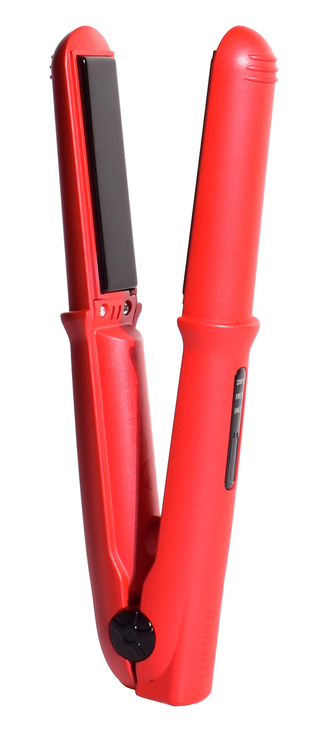 Beter - Plancha de pelo inalámbrica Mini GRWM, tamaño compacto para Viaje, recargable por USB, temperatura ajustable hasta 200ªC. Rojo