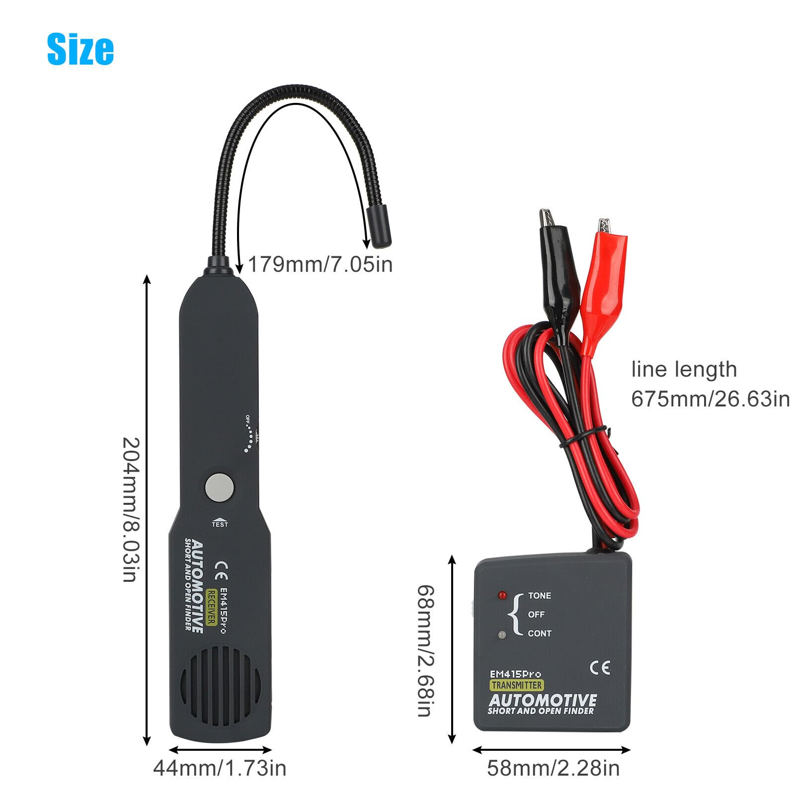 Automotive Circuit Tester – Short & Open Finder DC 6-42V With Carrying Case And Guide