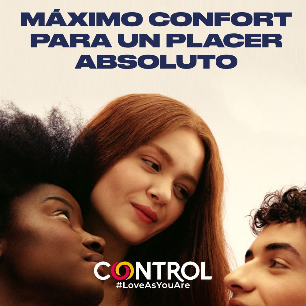 Control Preservativos Nature. Caja Pack Ahorro 24 Condones para un Placer Natural, Lubricados, Sexo Seguro, Ajuste Perfecto
