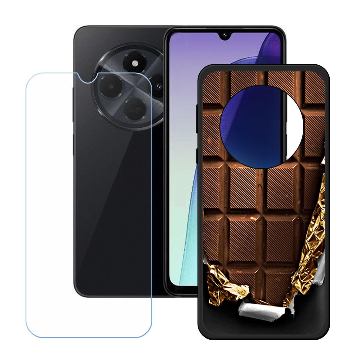 Redmi 14C 8GB/128GB ブラック　保護ガラス・ケース1式 Amazon.co.jp: Redmi 14C用強化ガラススクリーンガラス付き