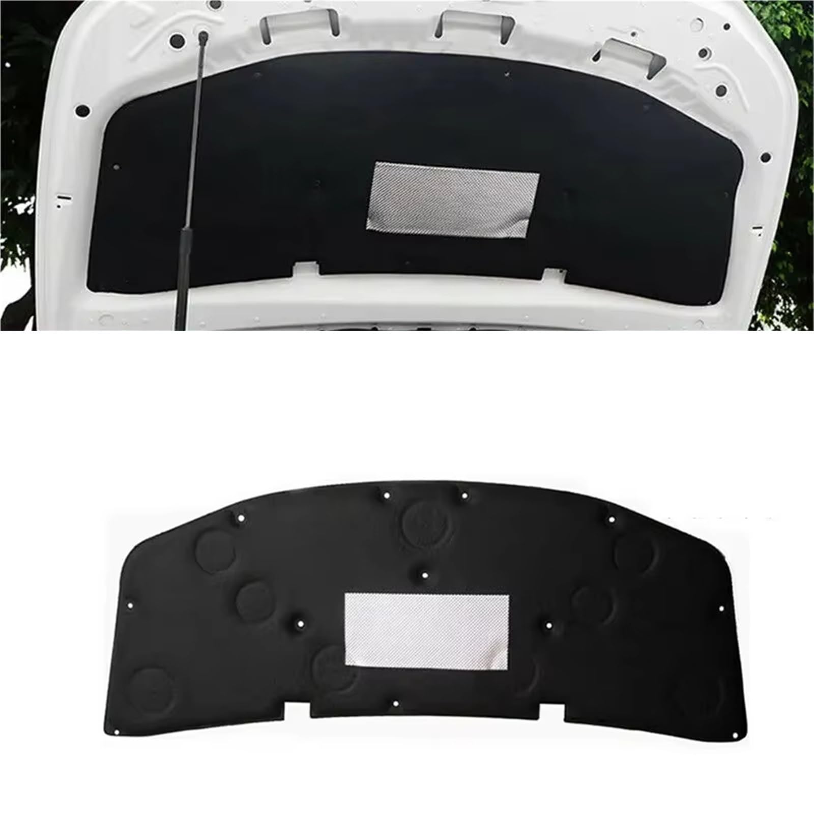 Compatible Con Benz Para Clase A W177 A180 A200 2019 2020 2021 Aislamiento Del Capó Motor Delantero Hoja De Almohadilla Algodón Estera Insonorizada Cubierta