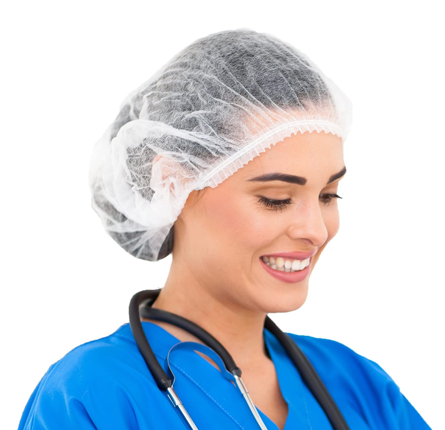 DM Specially for SpecialistDisposable Cap Stretchable White Bouffant Caps/Surgical Caps/Cooking Caps (200 Pieces)