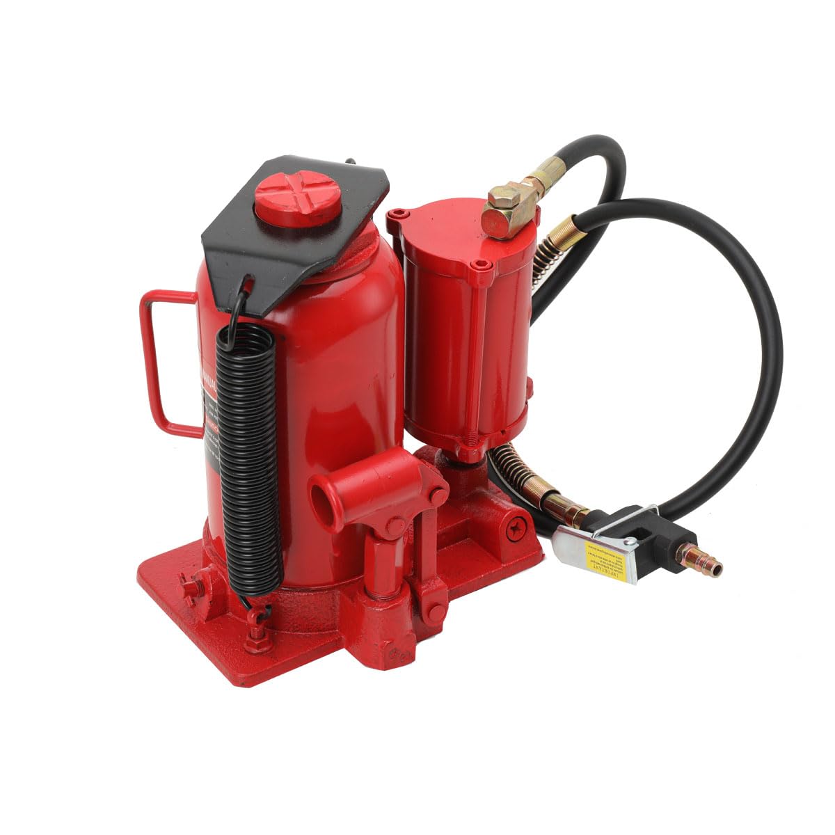 Cric per Auto 20T, Altezza 260-510 mm, Doppia Modalità Manuale/Pneumatica, Martinetto Idraulico Robusto, Cric Idraulico Compatto per Officine e Veicoli Pesanti