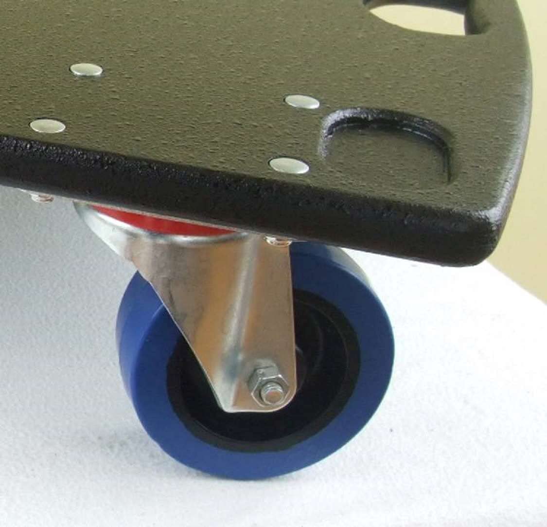 ADAM Hall Schwerlast Rollbrett 720 kg Tragkraft, 18 mm Multiplex, 100 mm Rollen (mit/ohne Bremse), Transportroller Möbelhund Möbelroller (GR-2 = 63 x 48 x 15 cm, 100 mm LENK/BREMS)