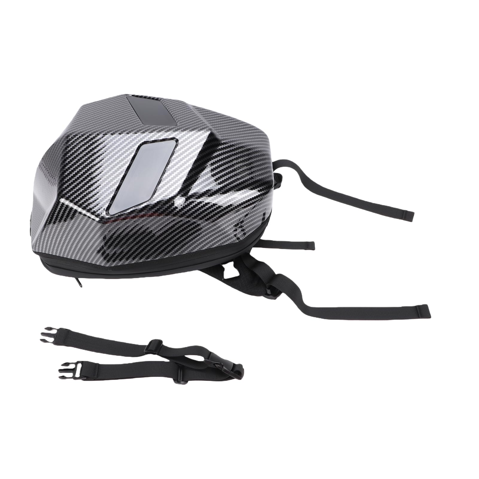 FTVOGUE Zaino da Moto a LED con Schermo Programmabile in Fibra di Carbonio