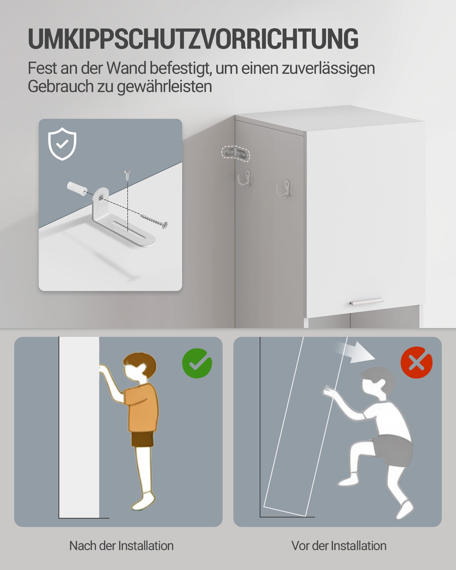 Hzuaneri Badezimmerschrank mit Wäschekorb, verstellbaren Regalen | Wäscheschrank, Badschrank Hochschrank, Aufbewahrungsschrank für Badezimmer und Waschküche, 40 x 40 x 170 cm, Weiß BC72003X