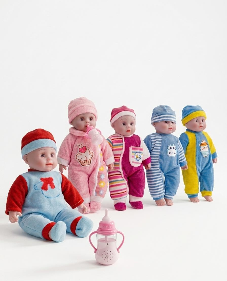 Wubliq Musical Baby Boy & Girl Dolls - Pack of 1 Multicolor