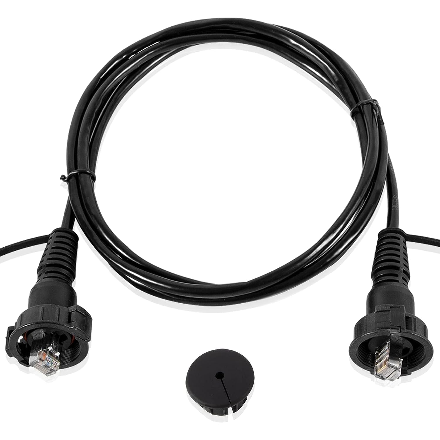 Marine Network Cable Rj45 (010-10550-00) 6ft with Split Connector and Waterproof Cap Fits for Garmin Navigation Screen Devices