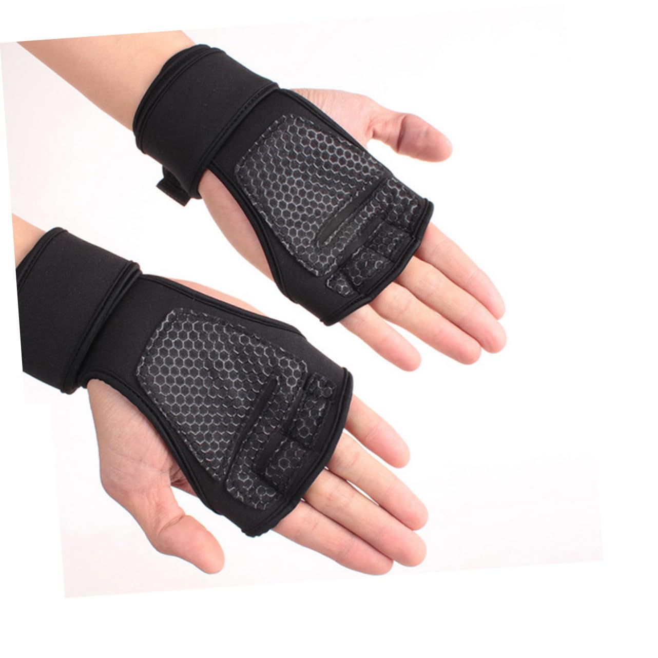 Uonlytech 3 Paia Di Guanti Da Ciclismo Fitness A Mezze Dita Da Uomo/donna Robusti Con Palmo Protettivo in Silicone Per Sollevamento Pesi